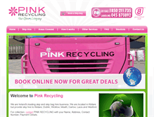 Tablet Screenshot of pinkrecycling.ie